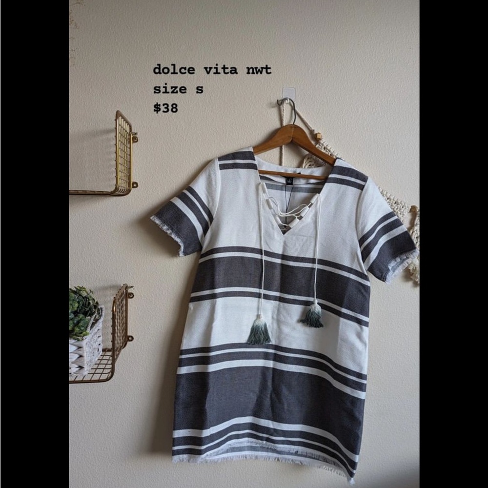 Dolce vita stripe dress Revolve NWT , small